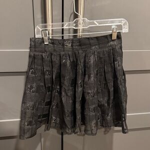 Maude Black Checkered Mini Skirt